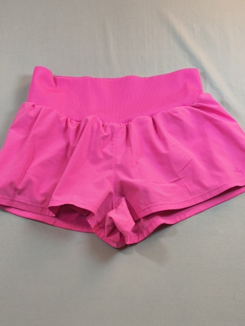 Joy Lab Pull On High Rise Running Shorts Womens Size XL Pink Elastic Waist Liner
